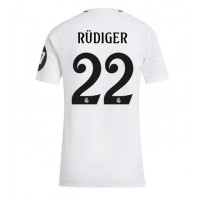 Zenski Nogometni Dres Real Madrid Antonio Rudiger #22 Domaci 2024-25 Kratak Rukav